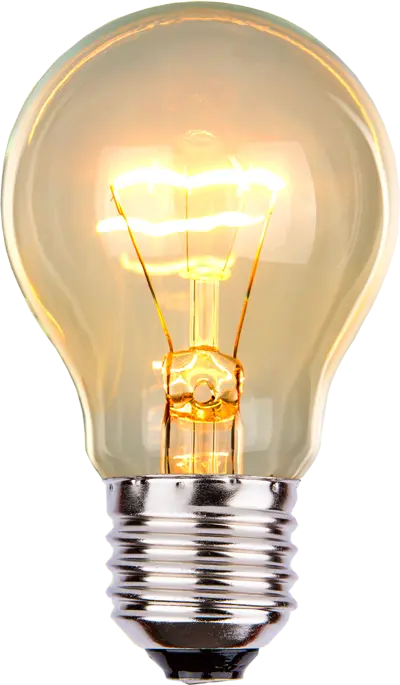 Light bulb representing an idea in Atelier